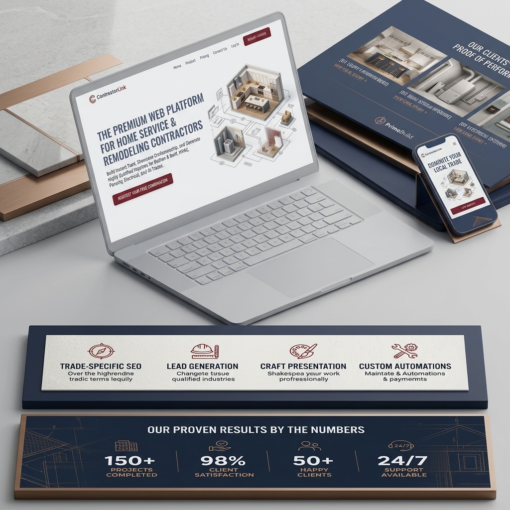 Modern kitchen remodeling website design